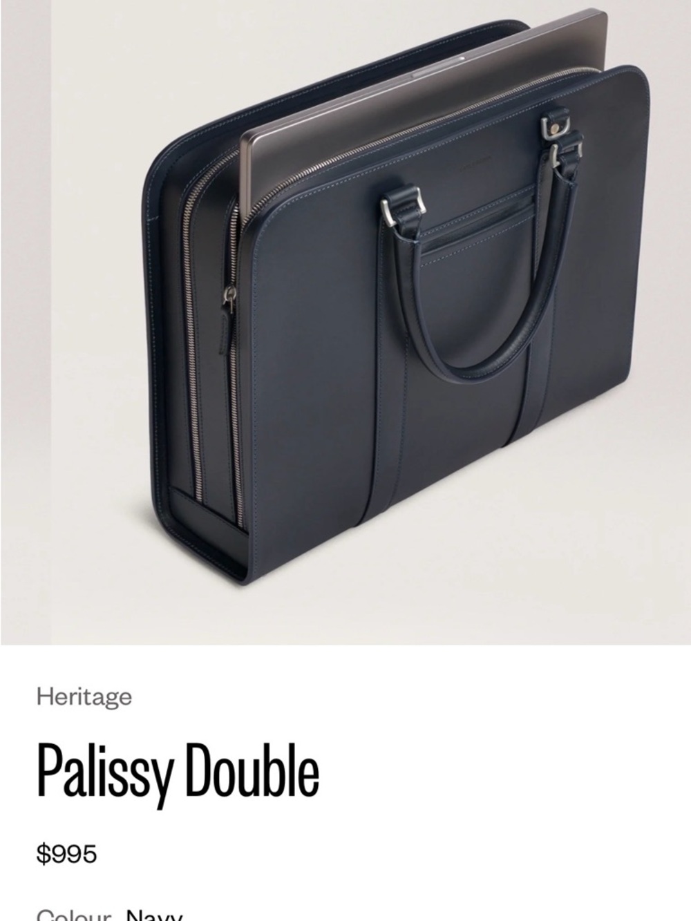 Authentic Carl Friedrik Palissy Double- Nubuck Navy, Open Box with Tags